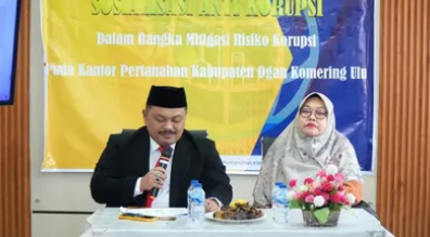 Kantah OKU Perkuat Budaya Integritas Lewat Sosialisasi Anti Korupsi