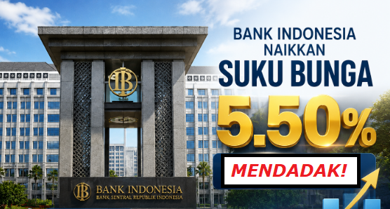 Mendadak! BI Naikkan Suku Bunga Jadi 5,50 Persen
