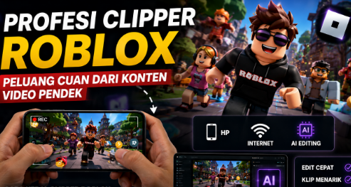 Jadi Clipper Roblox Cuma Modal HP! Bisa Hasilkan Uang dari Video Pendek, Begini Cara Memulainya