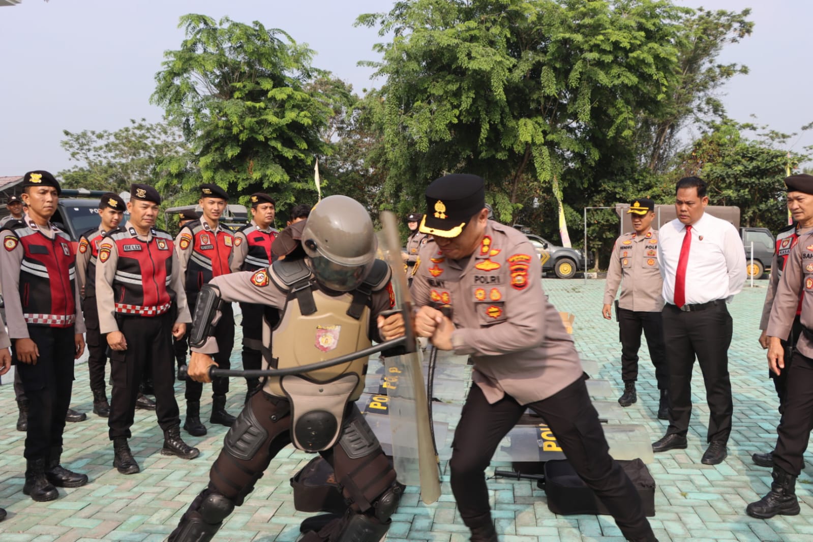 Kapolres OKU Cek Kendaraan Dinas, Antisipasi Karhutla dan Respons Bencana