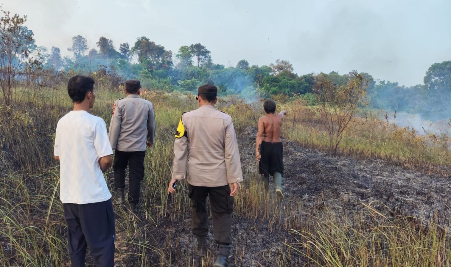 1 Hektare Lahan Terbakar di Baturaja